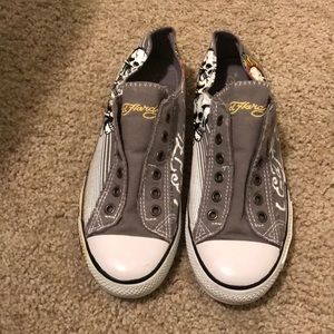 Vintage Don Ed Hardy women’s slip on shoes